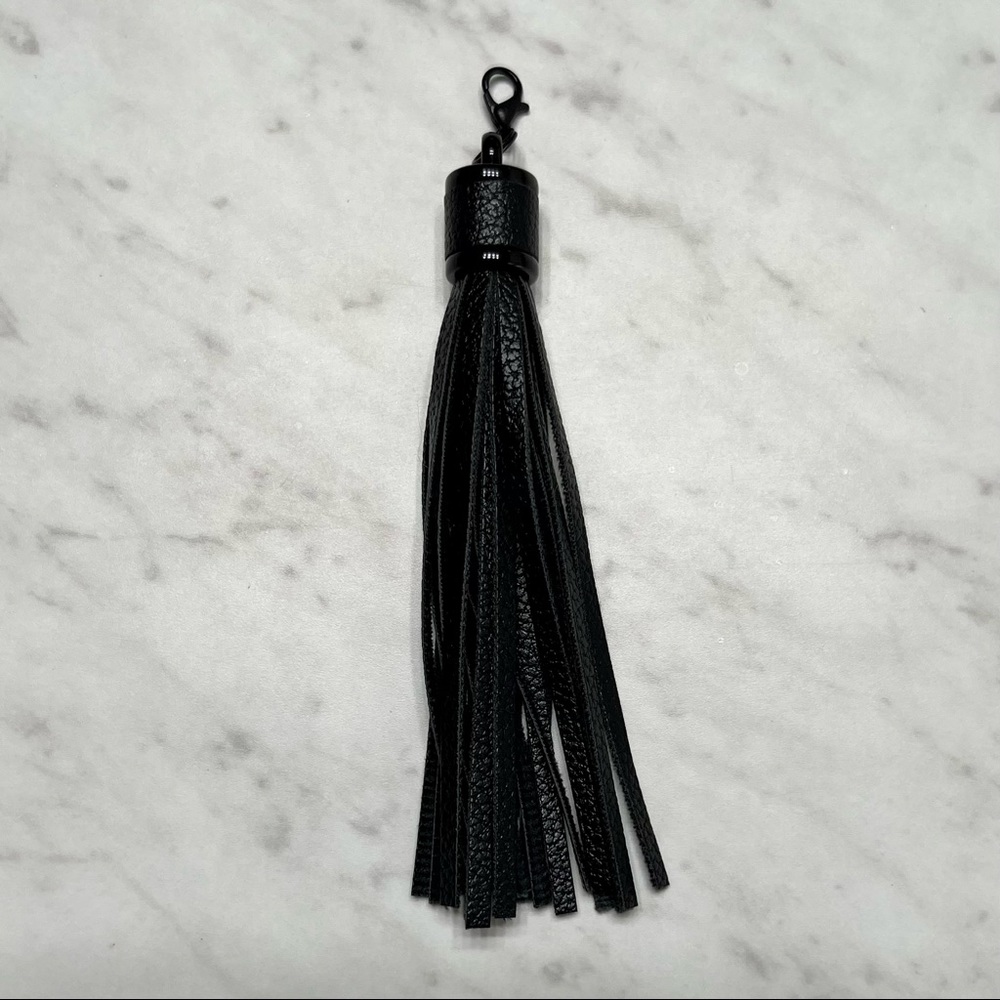 NWOT Black bag/key tassel